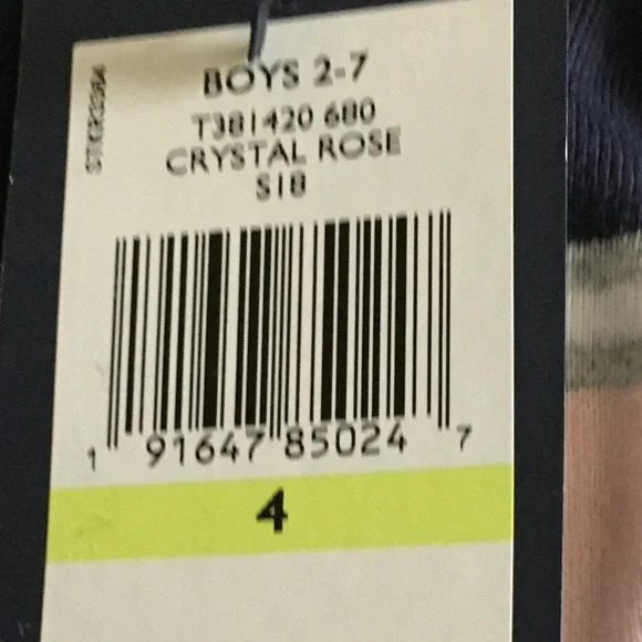 Tommy Hilfiger Boys Pink/Blue Striped T-shirt size 4. - Picture 5 of 5